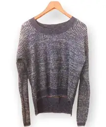 muted navy blue lightweight sheer  sweater