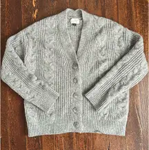 Universal Thread Gray Button-up Sweater 