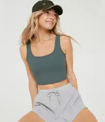 ‼️OFFLINE By  Ribbed Square Neck Longline Sports Bra‼️