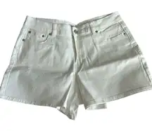 Juicy Couture White Denim Jean shorts, Size 10, 4” inseam, NWT