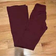 SHR groove pants size 4 red merlot