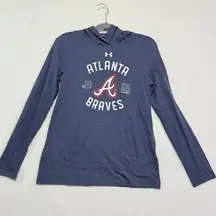 Under Armour Atlanta Braves Womens‎ Hoodie lightweight Long Sleeve Size M