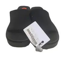 MADDEN GIRL Soleil‎ Slip On Sandals Black Size 8 Round Toe New With Tags No Box