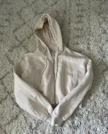 H&M Cropped Zip Up Hoodie