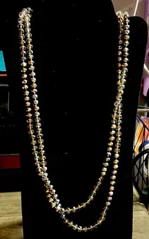Elegant Beaded Necklace X long (doubled in photo)