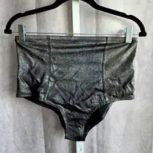 White House Black Market Black Bikini Hi Rise Bottom Swimwear Size Small