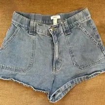Forever 21 Front Pocket Light Wash Denim Shorts