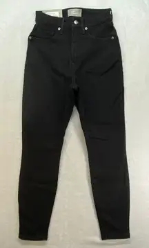 New Everlane Jeans Womens 28 The‎ Curvy Way-High Skinny Jean Black Crop