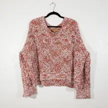 New  Pink Popcorn Oversized Sweater Size Medium