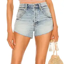 Free People Taliesin Cutoff Short in Blue, Size 24​​​