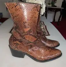 Steven by Steve Madden Snakeskin Ankle Boots