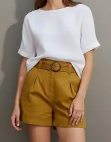 SÉZANE Rome High Waisted Shorts, Caramel, FR36/US4