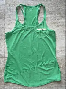 Athleta Women's Green Striped‎ Tank Top Size Small