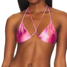 Camila Coelho Ileana Swim Top in Pink Sparkle XS