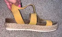 Yellow Espadrille Sandals