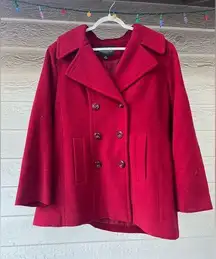 London Fog Red London‎ Fog pea coat size XL