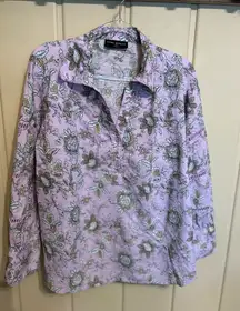 Lane Bryant Lavender Floral Top