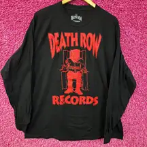 Death Row Records Electric Chair Inmate Logo Long Sleeve XL