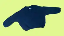 Zara navy blue wool blend sweater 🔥