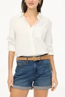 J. Crew Classic Stretch denim short in dark Pacific blue wash Size 28