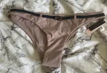 Victoria’s Secret mauve bikini bottoms with the cutest tiny black belt detail 