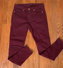 Michael Kors Skinny Jeans Merlot size 6