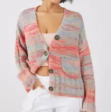 Oversized Cable Knit Cardigan Sweater