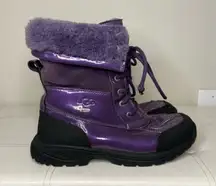 UGG  Adirondack III Patent Leather Winter Waterproof Boots Sparkly Purple Sz 6