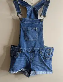 Blue spice Denim Overall Shorts size 5