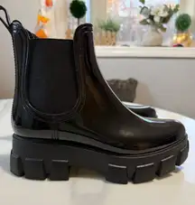 DV by Dolce Vita Glossy Black Chunky Boots