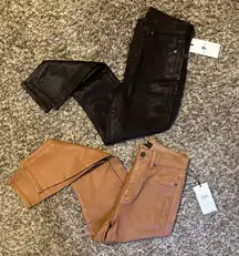 NWT 7 For All Mankind High Waist Ankle Skinny Pants Bundle Size 26