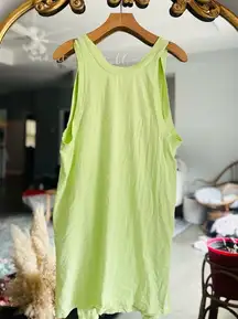 Free people movement neon green hot shot tunic nwot large