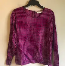 Perry Portfolio size 4 silk long sleeved top