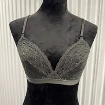 GapBody Women’s Green Sheer Lace Bralette Size Medium