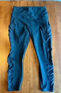 Athletic‎ Performance Leggings Workout Running Yoga Pants Green F48