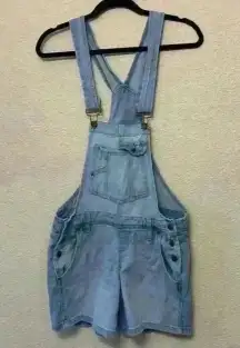 Lei denim short overalls sz S y2k 90s light wash casual western cowgirlcore long