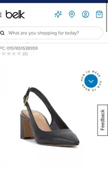 Vince Camuto Slingback Black Heels