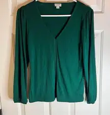 J.Crew V Neck Shirt, Flattering and Comfortable, Size Small. Excellent condition