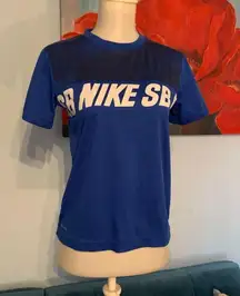 Nike  Shirt Size S Small Blue Crop Top Short Sleeve Tee Cropped