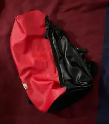 ROGUE Territory Backpack Duffle Bag Faux Leather Red Black travel White Oak