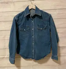 Wilfred Free Button Long Sleeve Denim Shirt