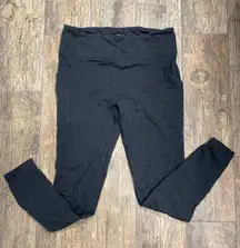 , leggings, full length, dark gray, inseam is 24