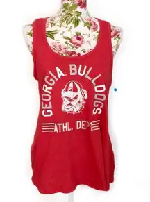 NWOT Georgia Bulldogs Red Racerback Tank Top Tee University