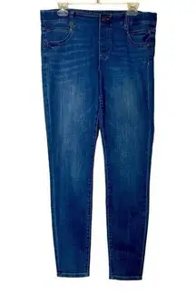 Liverpool Gia Glider High Waist Pull On comfy stretch blue skinny Jeans size 10