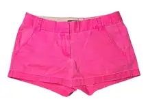 J‎ Crew Bright Pink Chino Short Size 6