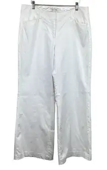 White House Black Market White Pants Size 12 Fully Lined Trousers