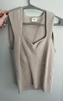 Abercrombie Portrait Sweater Sweetheart Tank