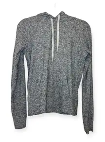 Outdoor Voices Heather Gray Hoodie S Minimalist Athleisure Thumbholes Running
