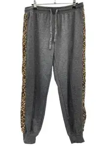 Splendid  Lounge Pants Womens Medium Leopard Print Lounge Cozy Pajamas Joggers