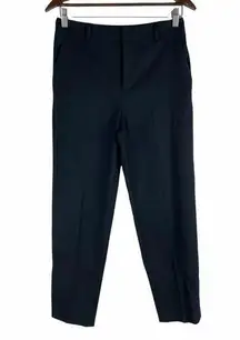 Club Monaco  Wool Blend Slim Pants Ankle Length Suit Black Size 2